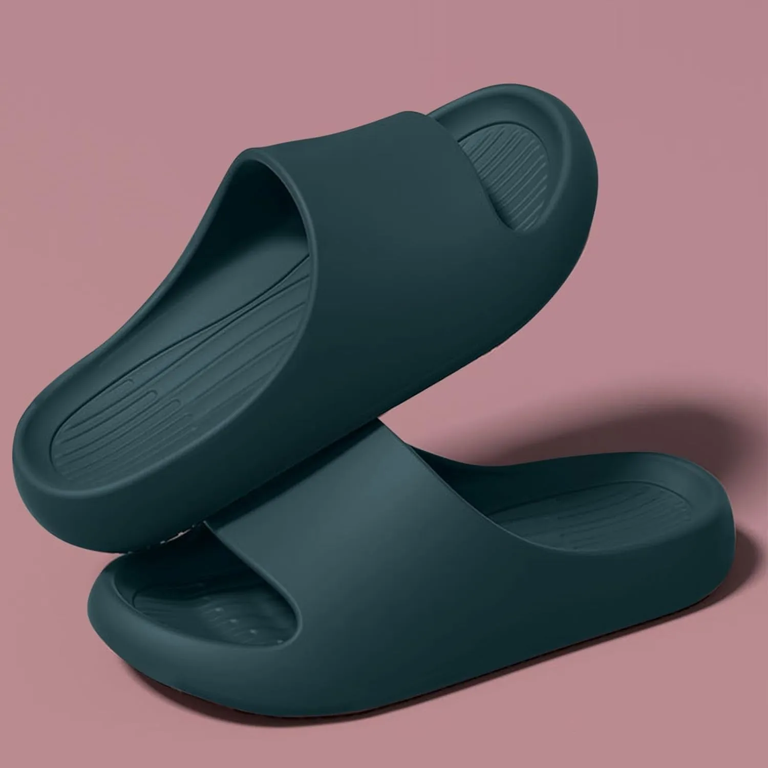 Summer Slides Slippers for Women Men Soft Soled Pillow Slides Slipper EVA Foam Open Toe Shower Bath Pool Slide 2025