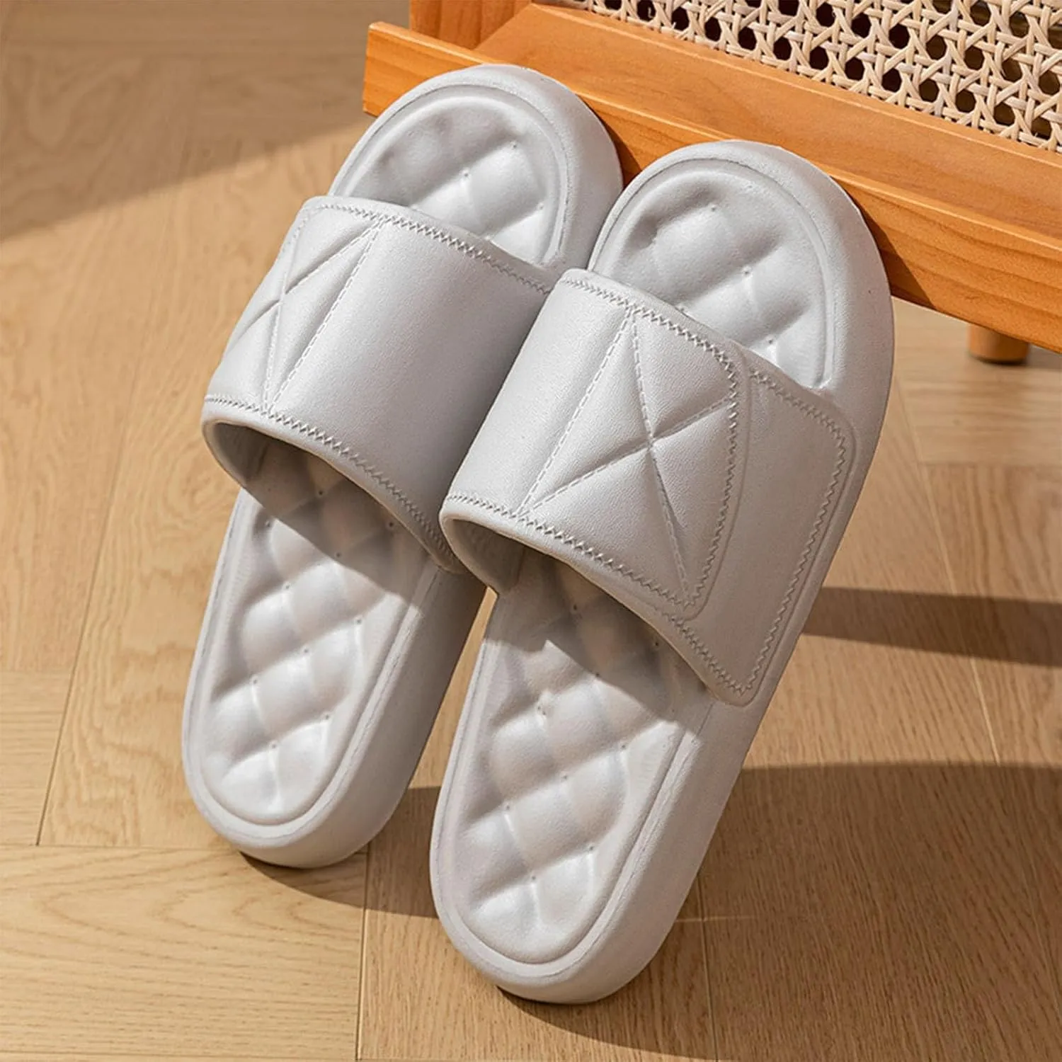 Summer Slippers for Women and Men Comfy Pillow Slipper Shower Slides Bathroom Sandals Pool Slide | Thick Sole 2025