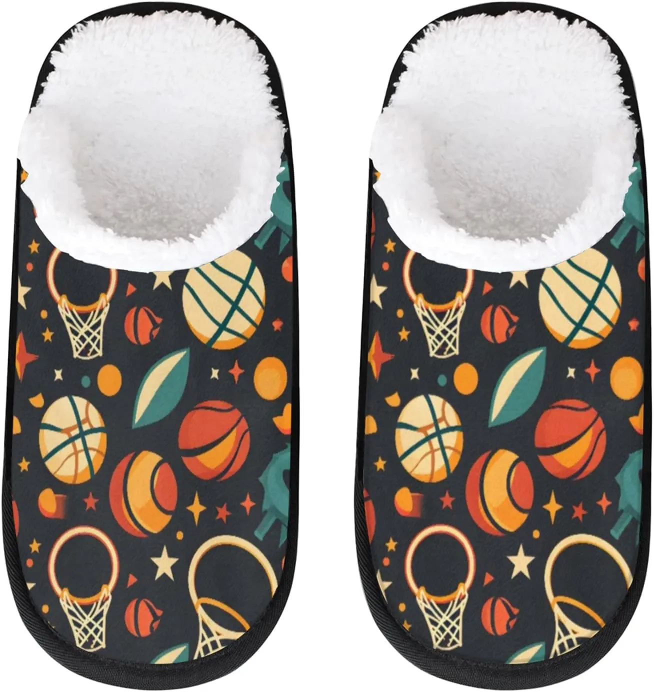 Tavisto Cozy Travel Slippers for Women Men, Non-Slip Sole Fleece Lining Washable House Shoes