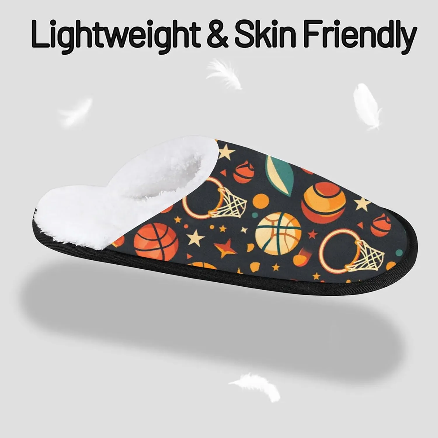 Tavisto Cozy Travel Slippers for Women Men, Non-Slip Sole Fleece Lining Washable House Shoes