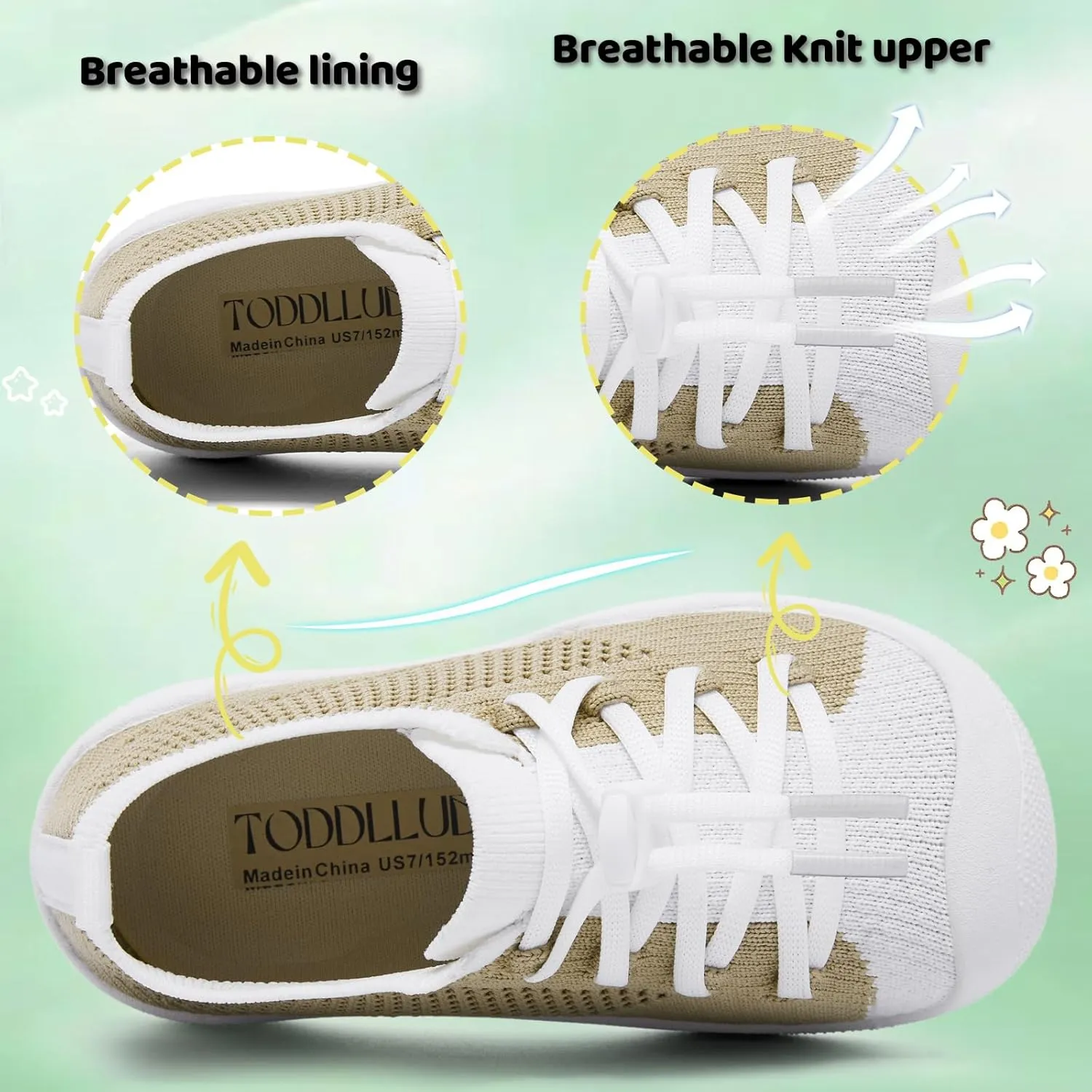 Toddler Shoes Boys Girls | with Arch Support | Slip-on| Barefoot | Breathable & Non-Slip Tennis Shoes