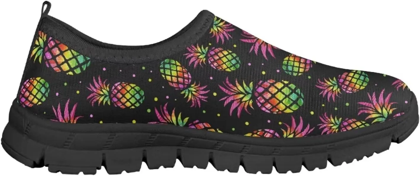Tropical Pineapple Running Shoes Low Cut Sneakers for Girls Boys Big Kid Little Kid Children's Casual Fashion Wide Shoes
