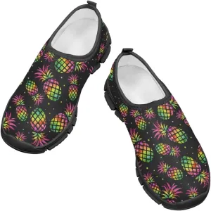 Tropical Pineapple Running Shoes Low Cut Sneakers for Girls Boys Big Kid Little Kid Children's Casual Fashion Wide Shoes