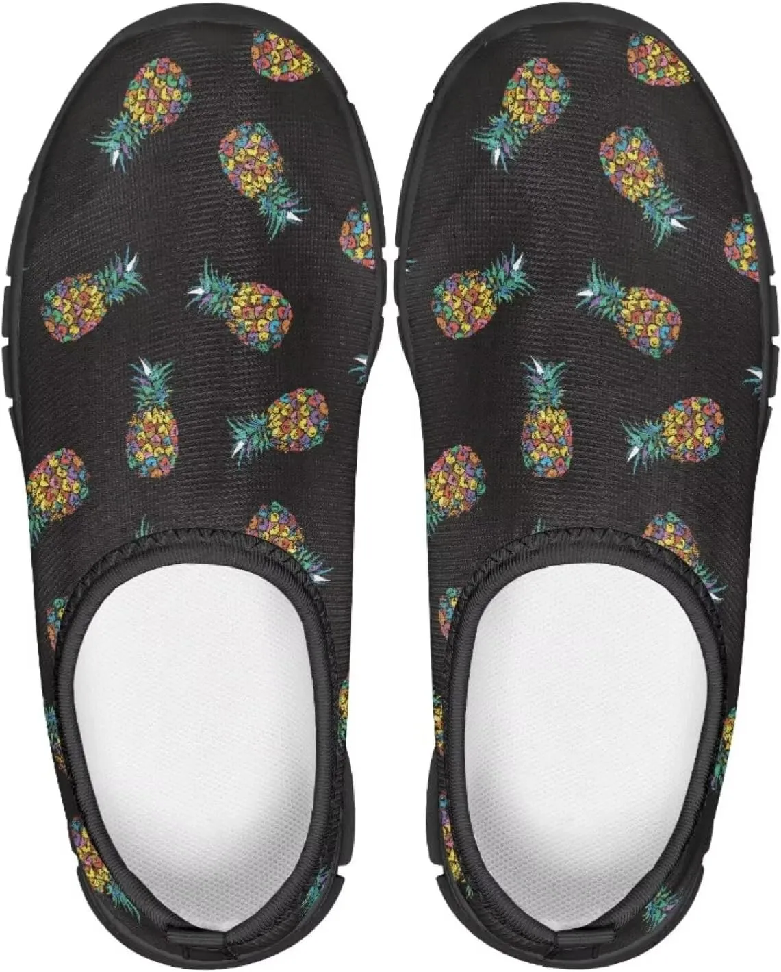 Tropical Pineapple Running Shoes LowCut Sneakers for Boys and Girls Comfortable Wide Fashion Casual Shoes