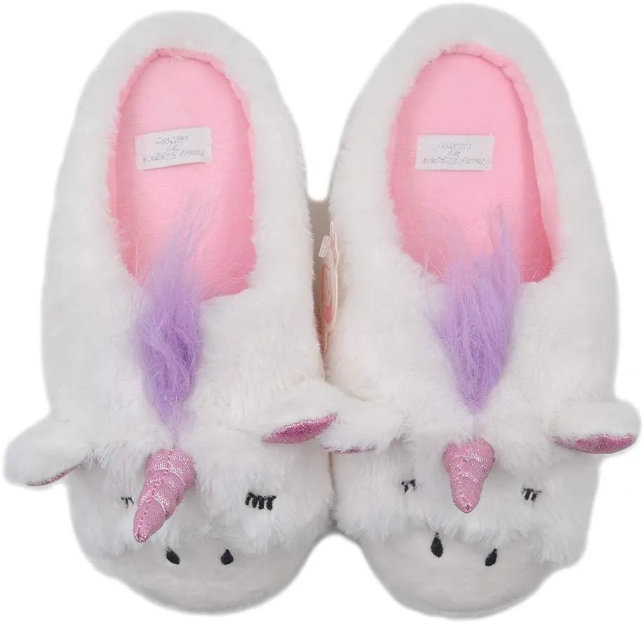 Unicorn Plush Slippers | Indoor Outdoor Sneakers | Cozy Plush Shoes Woman Slippers | Cute Fluffy Girls Slippers