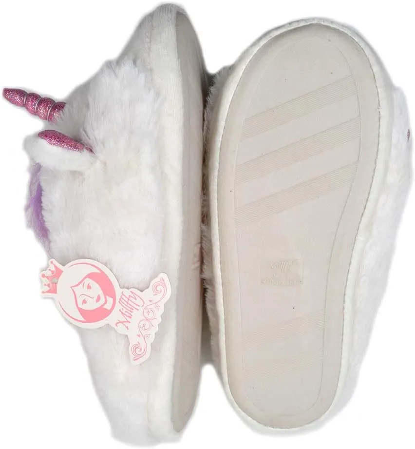 Unicorn Plush Slippers | Indoor Outdoor Sneakers | Cozy Plush Shoes Woman Slippers | Cute Fluffy Girls Slippers