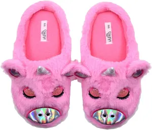 Unicorn Plush Slippers | Indoor Outdoor Sneakers | Cozy Plush Shoes Woman Slippers | Cute Fluffy Girls Slippers