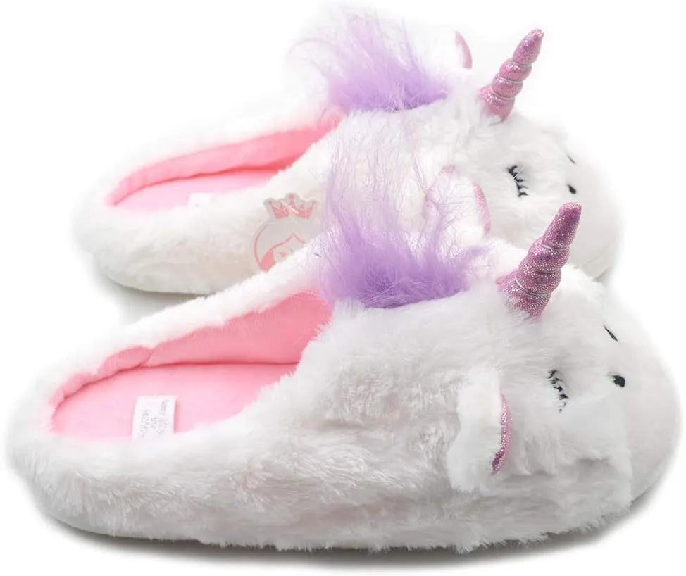 Unicorn Plush Slippers | Indoor Outdoor Sneakers | Cozy Plush Shoes Woman Slippers | Cute Fluffy Girls Slippers