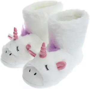 Unicorn Plush Slippers | Indoor Outdoor Sneakers | Cozy Plush Shoes Woman Slippers | Cute Fluffy Girls Slippers