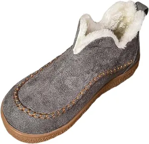 Warm Snow Boots for Women Plush Lined Comfortable Womens Boots Casual Slip On Winter Waterproof Booties Outdoor