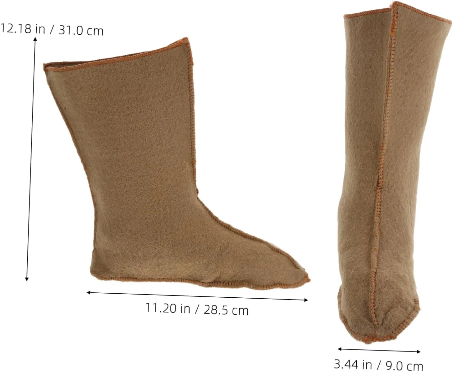 Waterproof 1 Pair Men's Winter Boot Liners Insulated Boot Socks for Outdoor