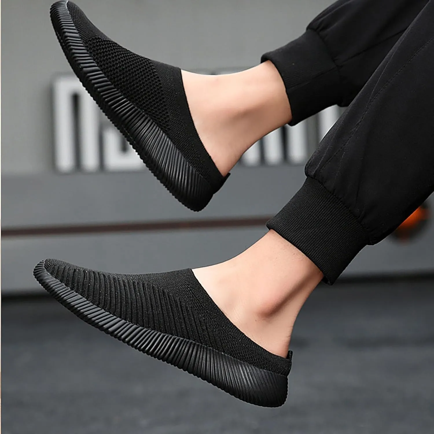 Womens Backless Sneakers Mesh Slip-on Mule Shoes Womens Tennis Shoes Wide Width Slip On Shoes Casual Women Shoes Sneakers Steel Toe Tennis Shoe Loafers Casual Slip On