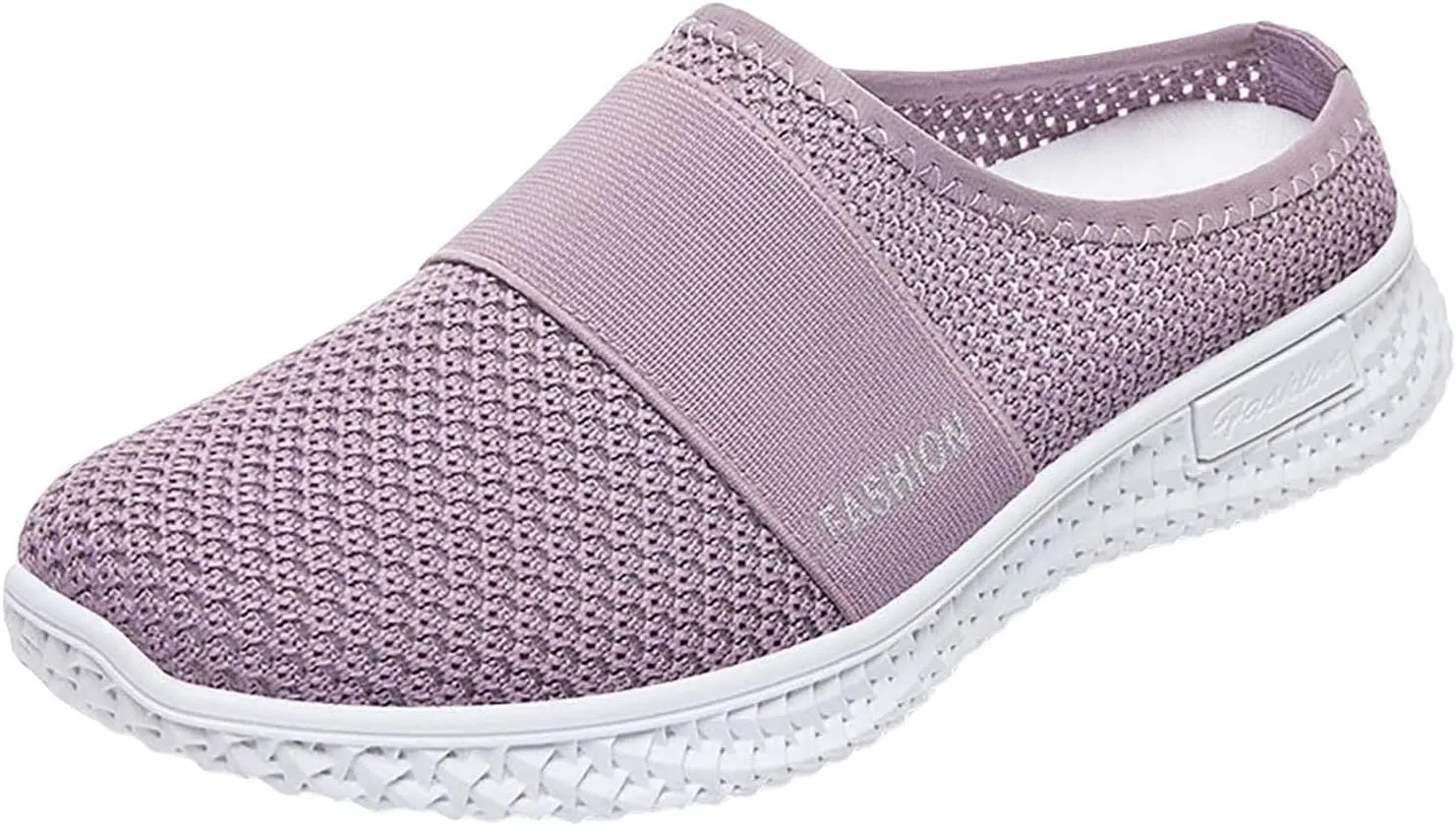 Womens Backless Sneakers Mesh Slip-on Mule Shoes Womens Tennis Shoes Wide Width Slip On Shoes Casual Women Shoes Sneakers Steel Toe Tennis Shoe Loafers Casual Slip On