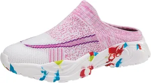 Women's Backless Walking Sneakers Summer Slip-on Running Shoes for Women Wide Dress Casual Shoes High Top Sneakers Black Tennis Shoe Loafers Casual Slip On