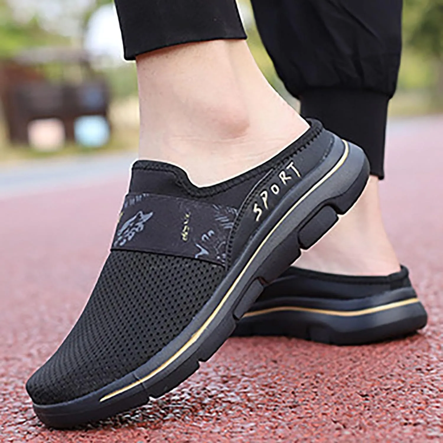 Women's Backless Walking Sneakers Summer Slip-on Slip On Shoes Women High Top Casual Dress Shoes Wedge Sneakers Waterproof Tennis Shoe Cross Trainer Shoe