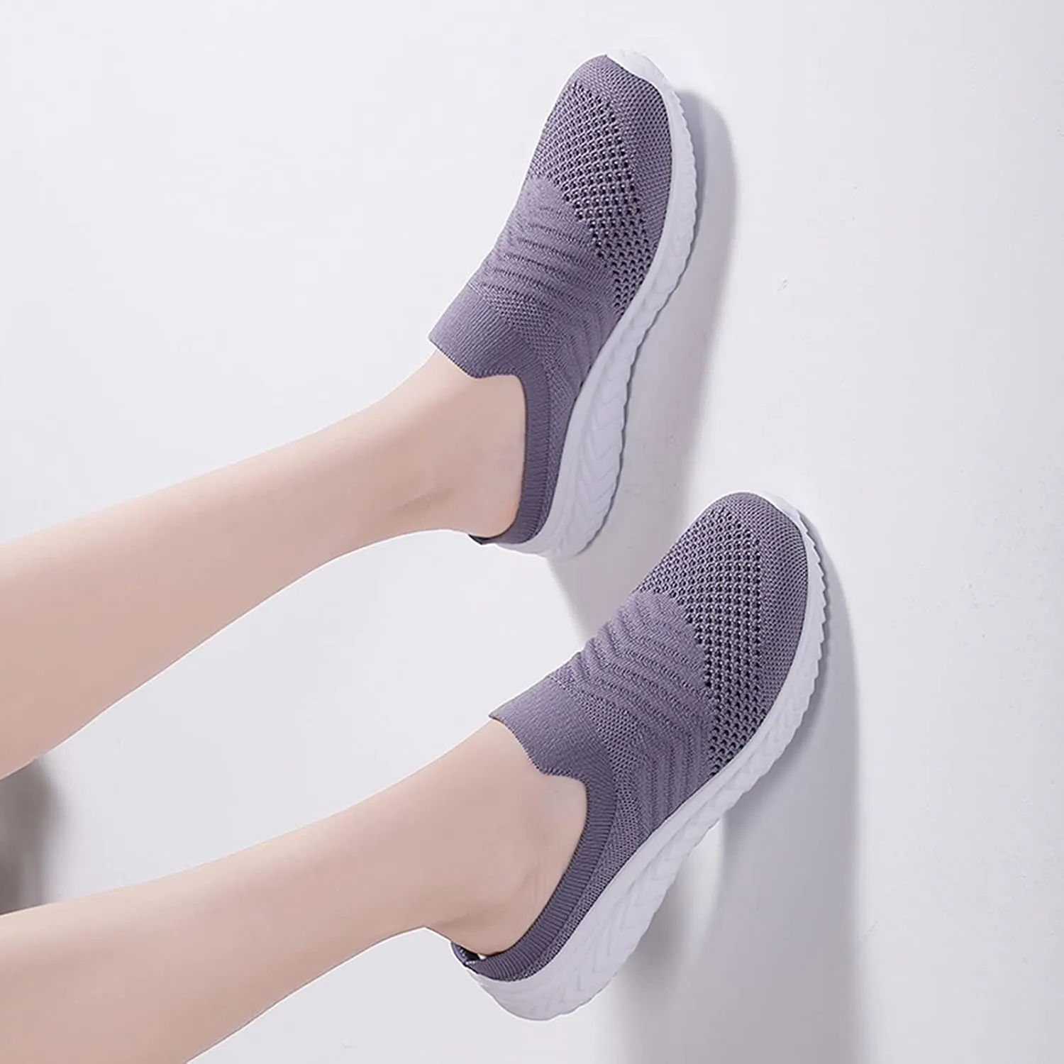 Women's Backless Walking Sneakers Summer Slip-on Slip On Shoes Women Loafers Black Casual Shoes High Top Sneakers Steel Toe Tennis Shoe Trainers Shoe