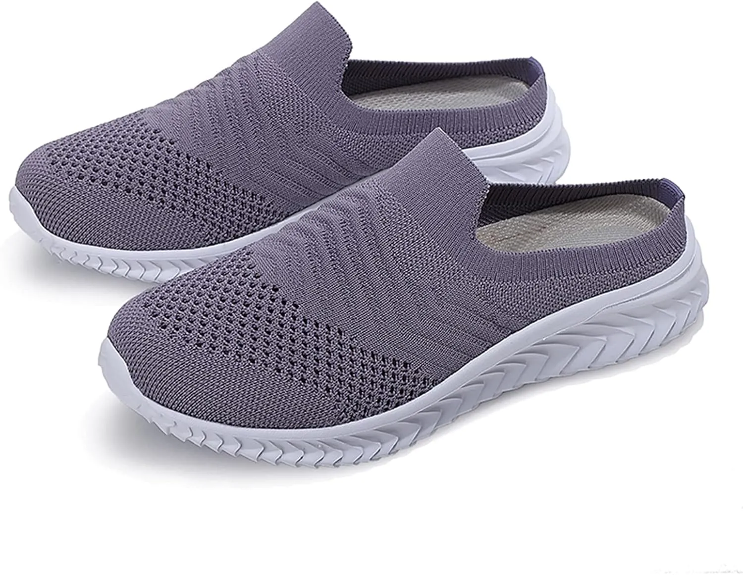 Women's Backless Walking Sneakers Summer Slip-on Slip On Shoes Women Loafers Black Casual Shoes High Top Sneakers Steel Toe Tennis Shoe Trainers Shoe