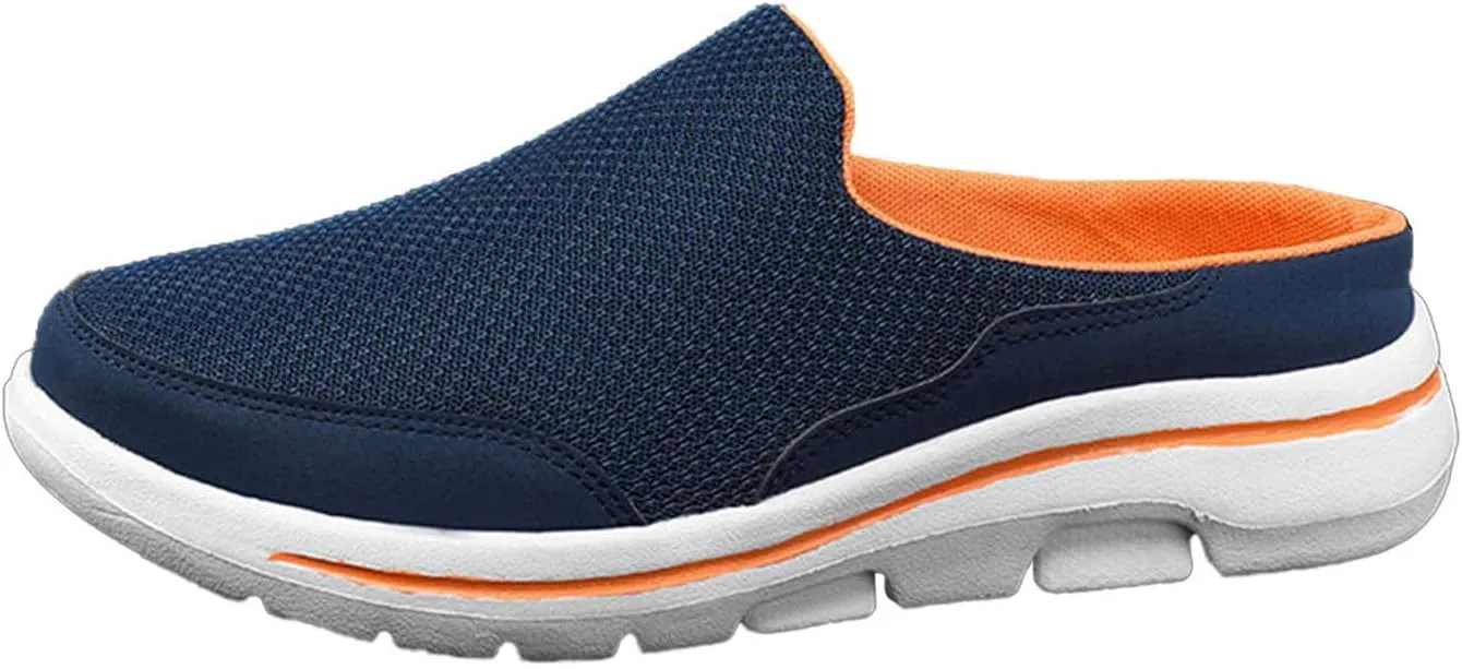 Women's Backless Walking Sneakers Summer Slip-on Womens Tennis Shoes Jogging Casual Shoes for Fall Fashion Sneakers White Tennis Shoe Trainers Shoe