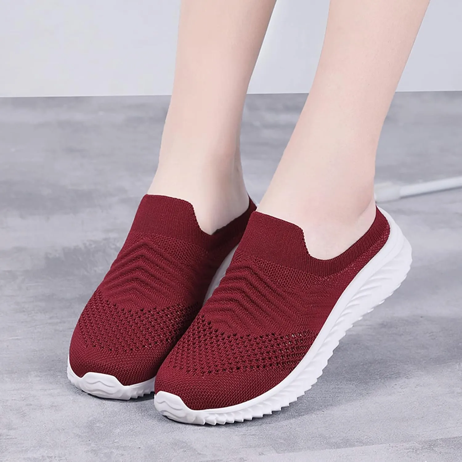 Women's Casual Slip on Half Shoes Breathable Mens Running Shoes Comfortable Dress Casual Shoes Walking Sneakers Tennis Shoe Loafers Dress Shoe