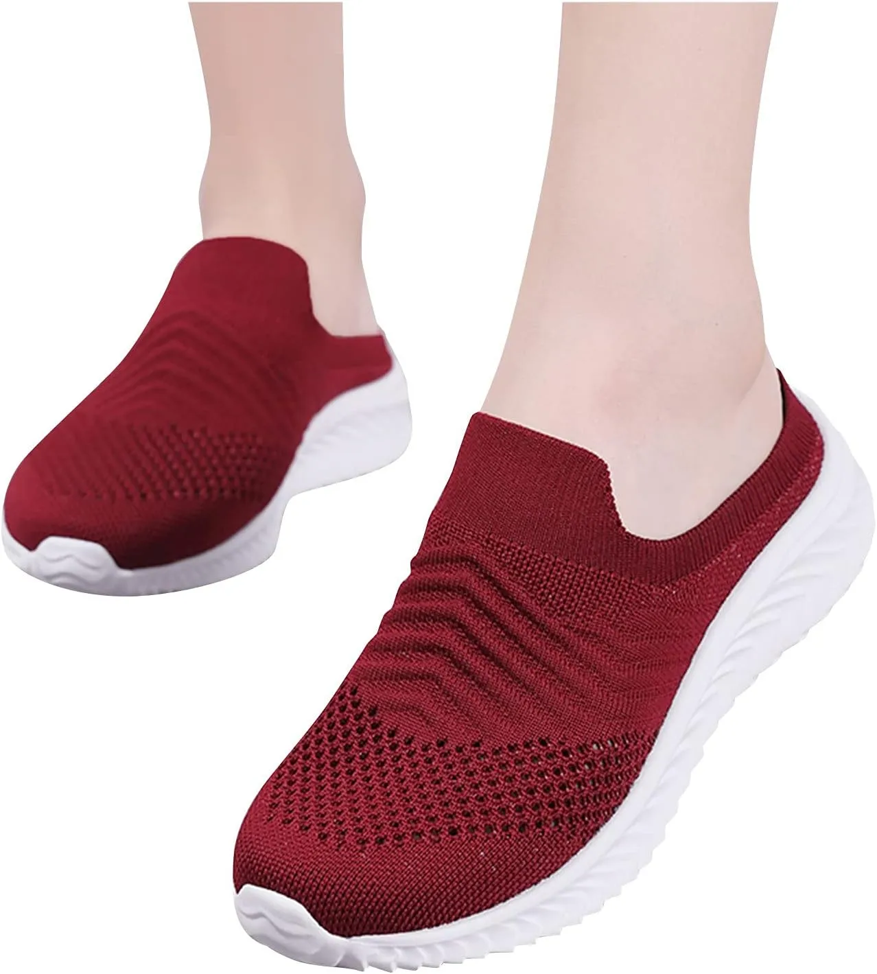 Women's Casual Slip on Half Shoes Breathable Mens Running Shoes Comfortable Dress Casual Shoes Walking Sneakers Tennis Shoe Loafers Dress Shoe