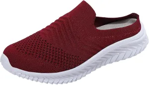 Women's Casual Slip on Half Shoes Breathable Mens Running Shoes Comfortable Dress Casual Shoes Walking Sneakers Tennis Shoe Loafers Dress Shoe