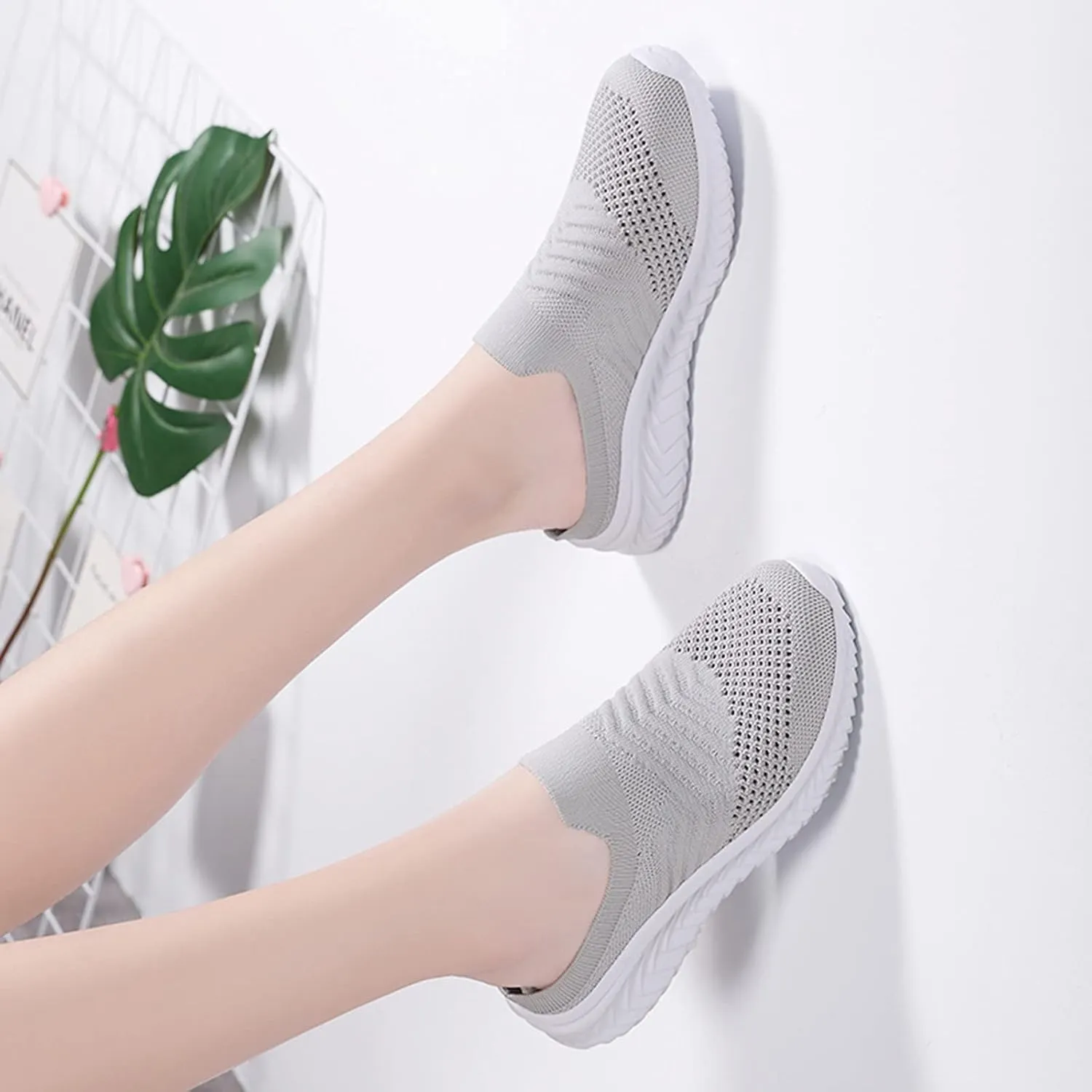 Women's Casual Slip on Half Shoes Breathable Mens Running Shoes Comfortable Dress Casual Shoes Walking Sneakers Tennis Shoe Loafers Dress Shoe