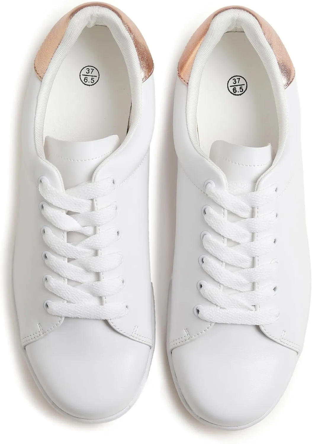 Women's Featured PU Leather Colorful Lace-Up Sneaker