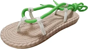 Womens Flip Flops Ladies Casual Blocking Straps Beach Out Flat Bottom Large Size Women's Sandals with Straps