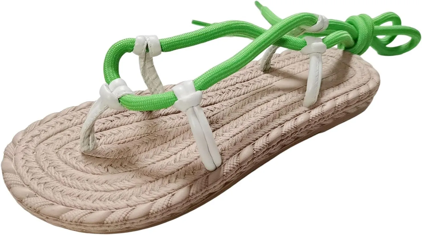 Womens Flip Flops Ladies Casual Blocking Straps Beach Out Flat Bottom Large Size Women's Sandals with Straps