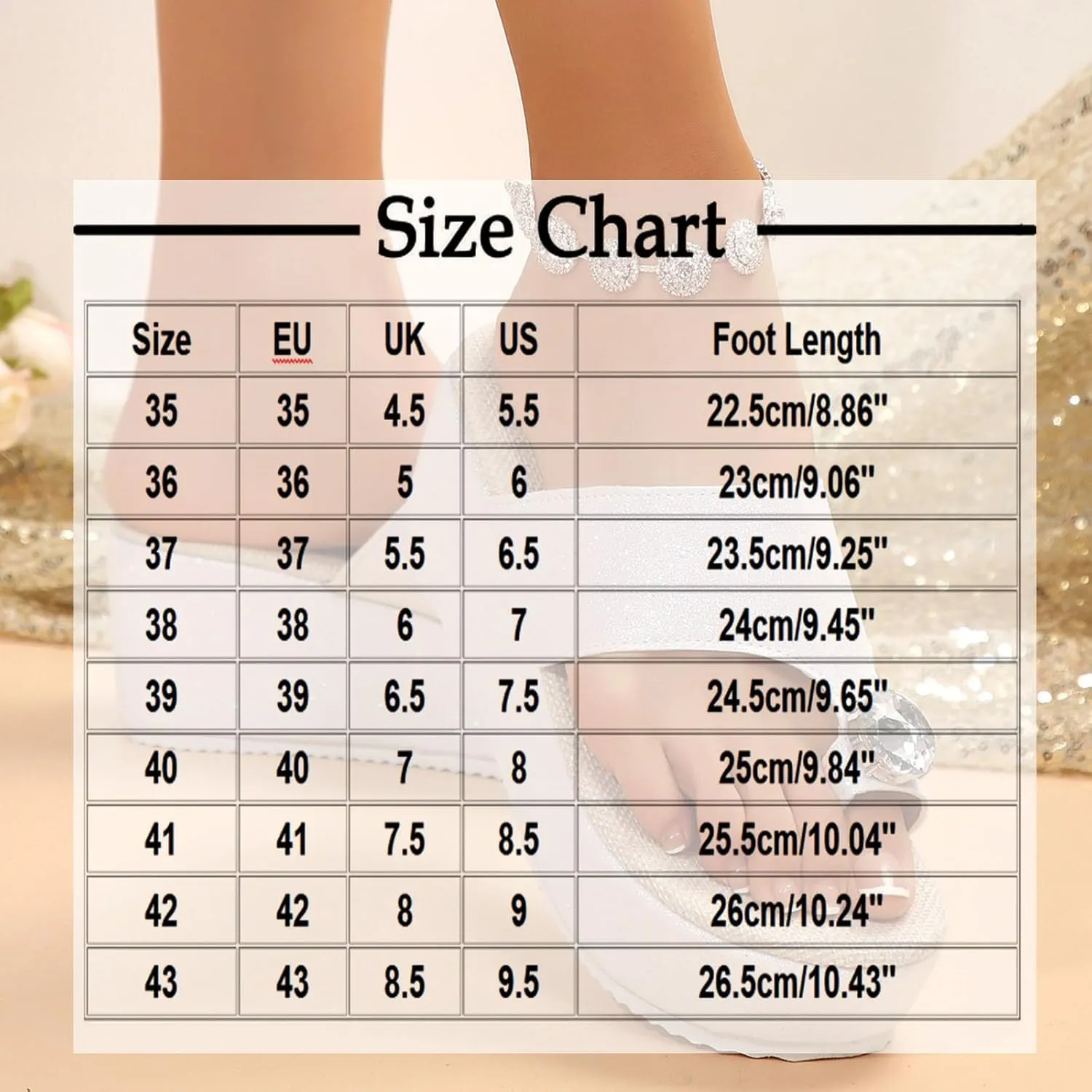Womens Glitter Slip On Sandals with Crystal Ring Toe Thong Flip Flops Comfort Open Toe High Flatform Slides