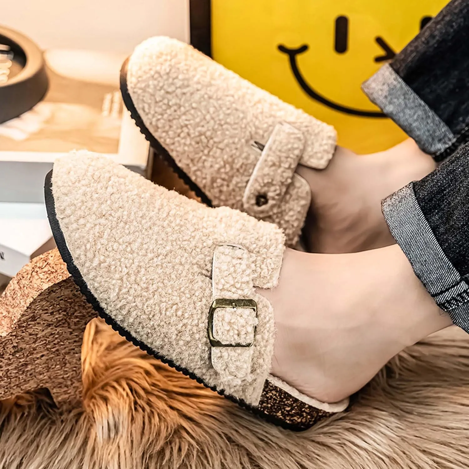 Women's Memory Foam Washable Clog House Slipper with Wide Widths