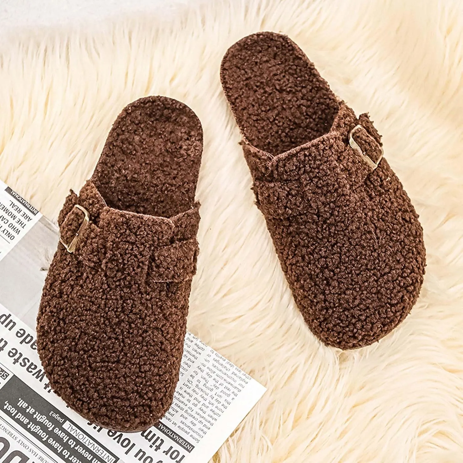 Women's Memory Foam Washable Clog House Slipper with Wide Widths