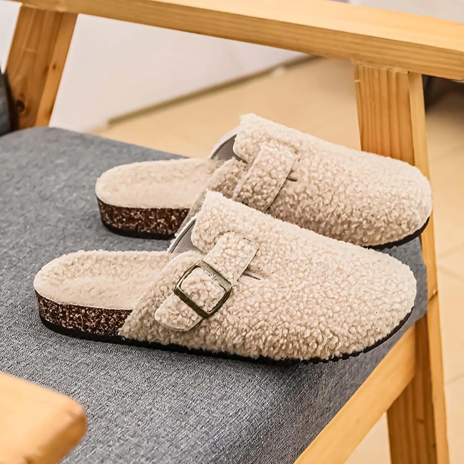 Women's Memory Foam Washable Clog House Slipper with Wide Widths