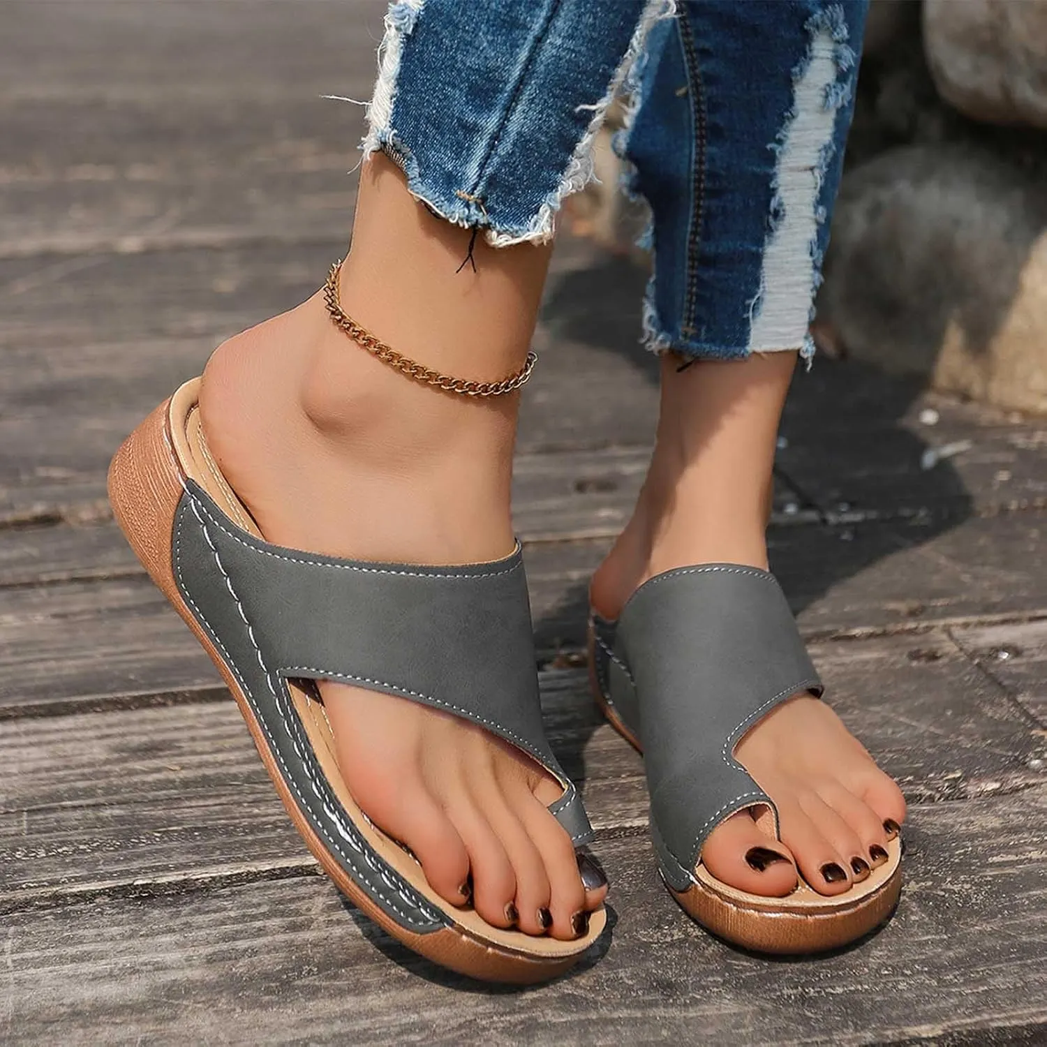 Womens Orthopedic Slide Sandals Ladies Arch Support Slip On Clip Toe Sandal Casual Comfort Walking Summer Slides 2025