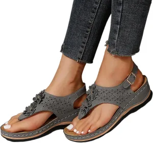 Womens Sandals Dressy, Womens Adjustable Buckle Peep Toe Slingback Platform Wedge Sandals Walking Shoes
