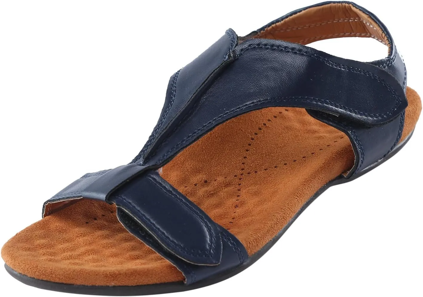 Womens Sandals Platform Wedge Hook Loop Closure Adjustable Straps Orthopedic Comfort Summer Footwear
