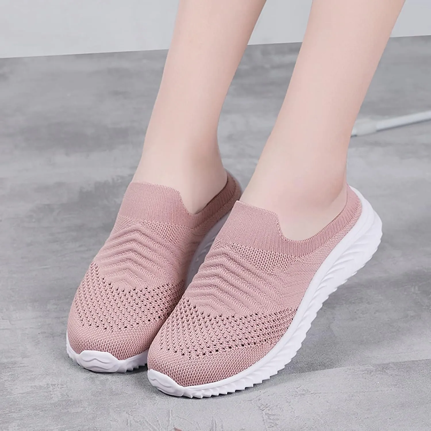 Women's Slip-on Mule Sneakers Lightweight Running Shoes for Men Jogging Business Casual Shoes Men Shoes Sneakers Black Tennis Shoe Loafers Shoe