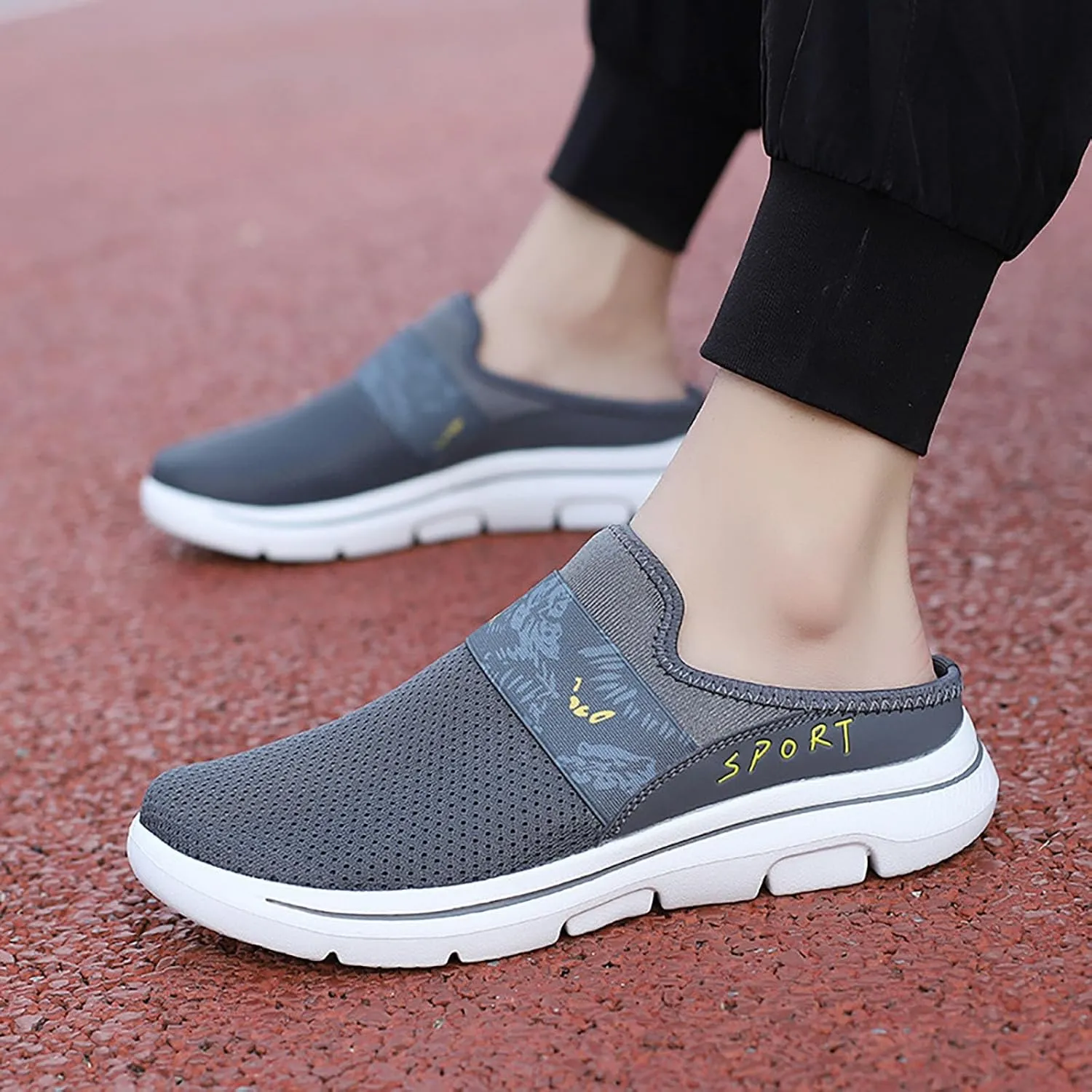 Women's Slip-on Mule Sneakers Lightweight Tennis Shoes Womens Food Service Ladies Casual Shoes Fashion Sneakers White Tennis Shoe Trainers Shoe