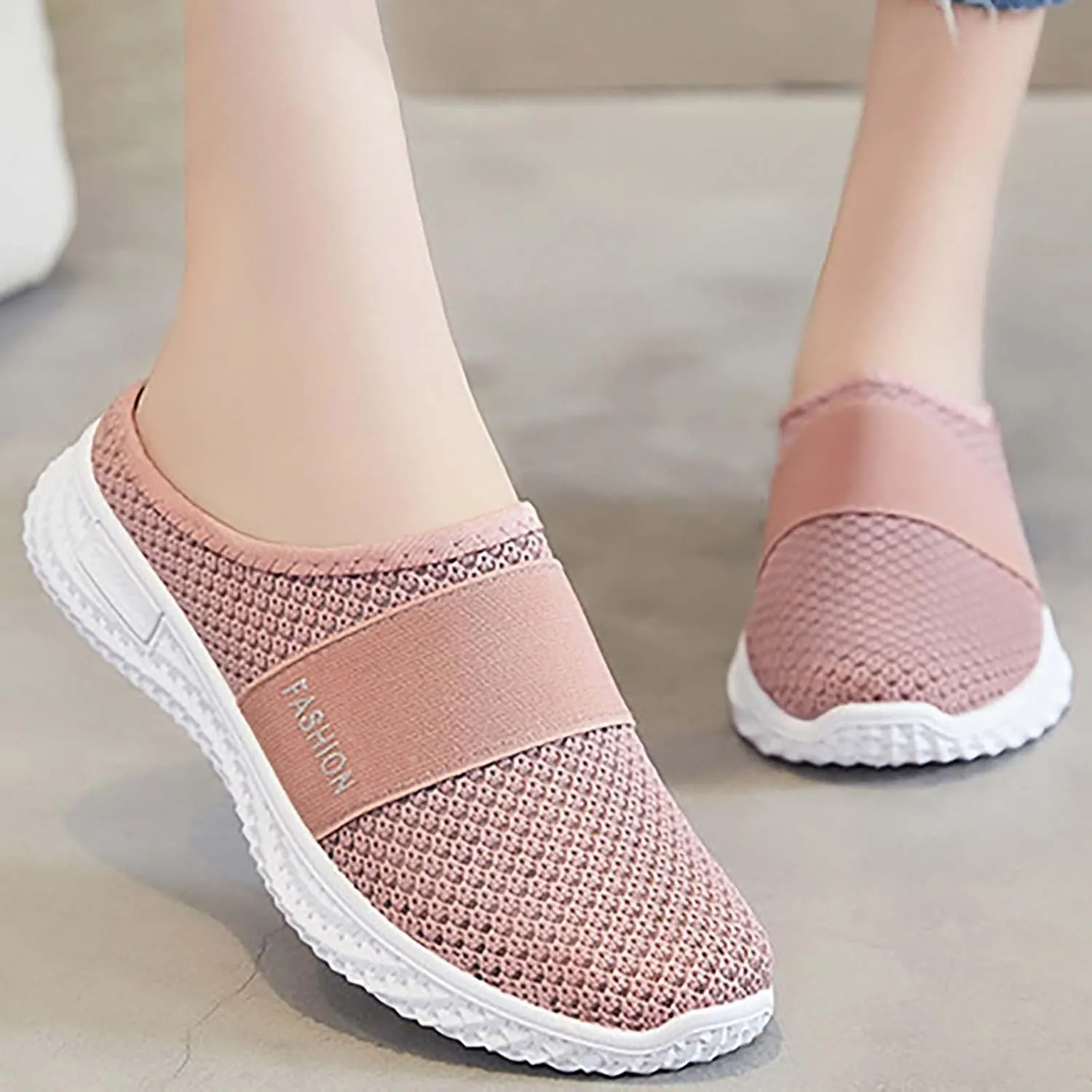Women's Slip-On Orthopedic Arch Support Backless Non Slip Work Shoes Women Comfortable Men Shoes Casual Men Shoes Sneakers Brown Tennis Shoe Cross Trainer Shoe