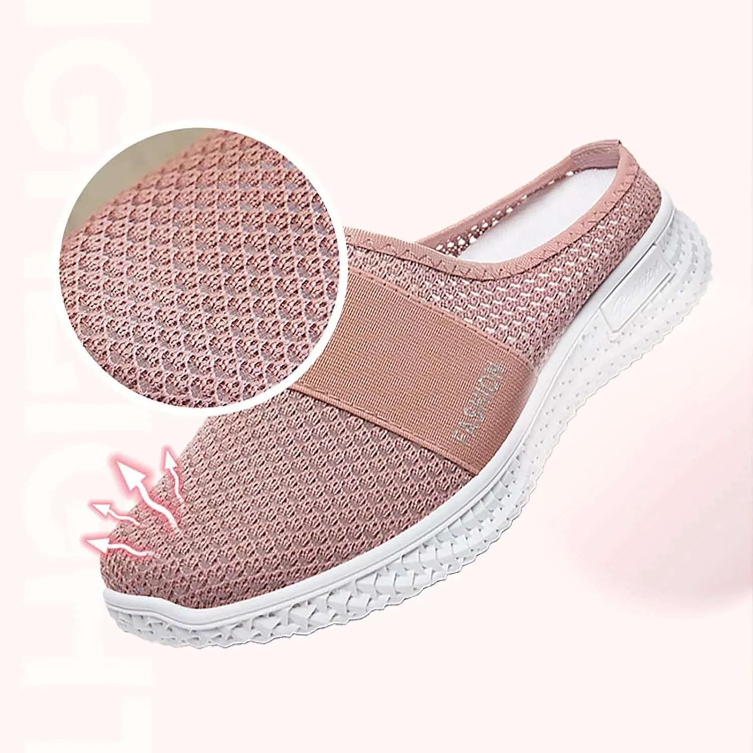 Women's Slip-On Orthopedic Arch Support Backless Non Slip Work Shoes Women Comfortable Men Shoes Casual Men Shoes Sneakers Brown Tennis Shoe Cross Trainer Shoe