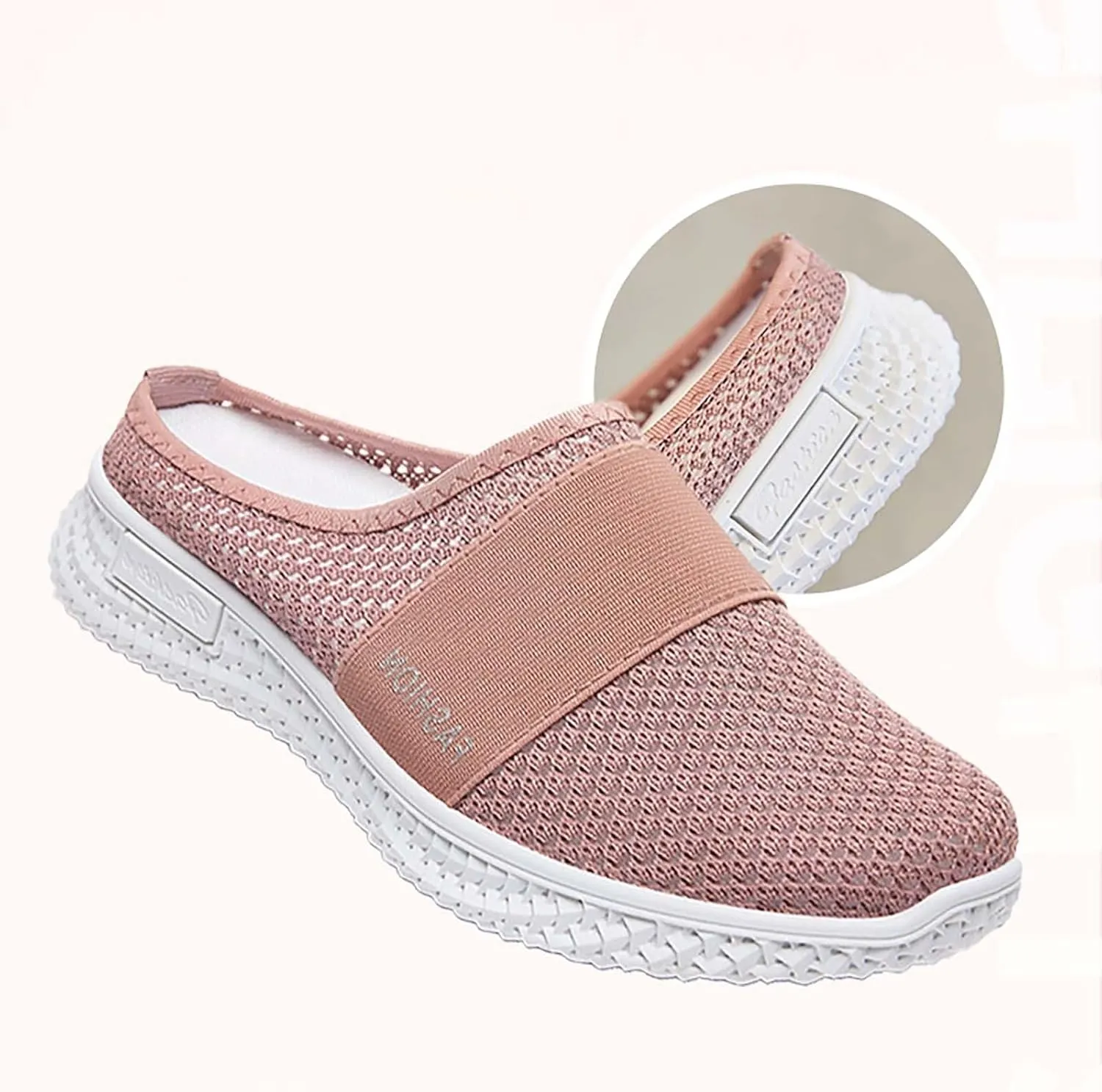 Women's Slip-On Orthopedic Arch Support Backless Non Slip Work Shoes Women Comfortable Men Shoes Casual Men Shoes Sneakers Brown Tennis Shoe Cross Trainer Shoe