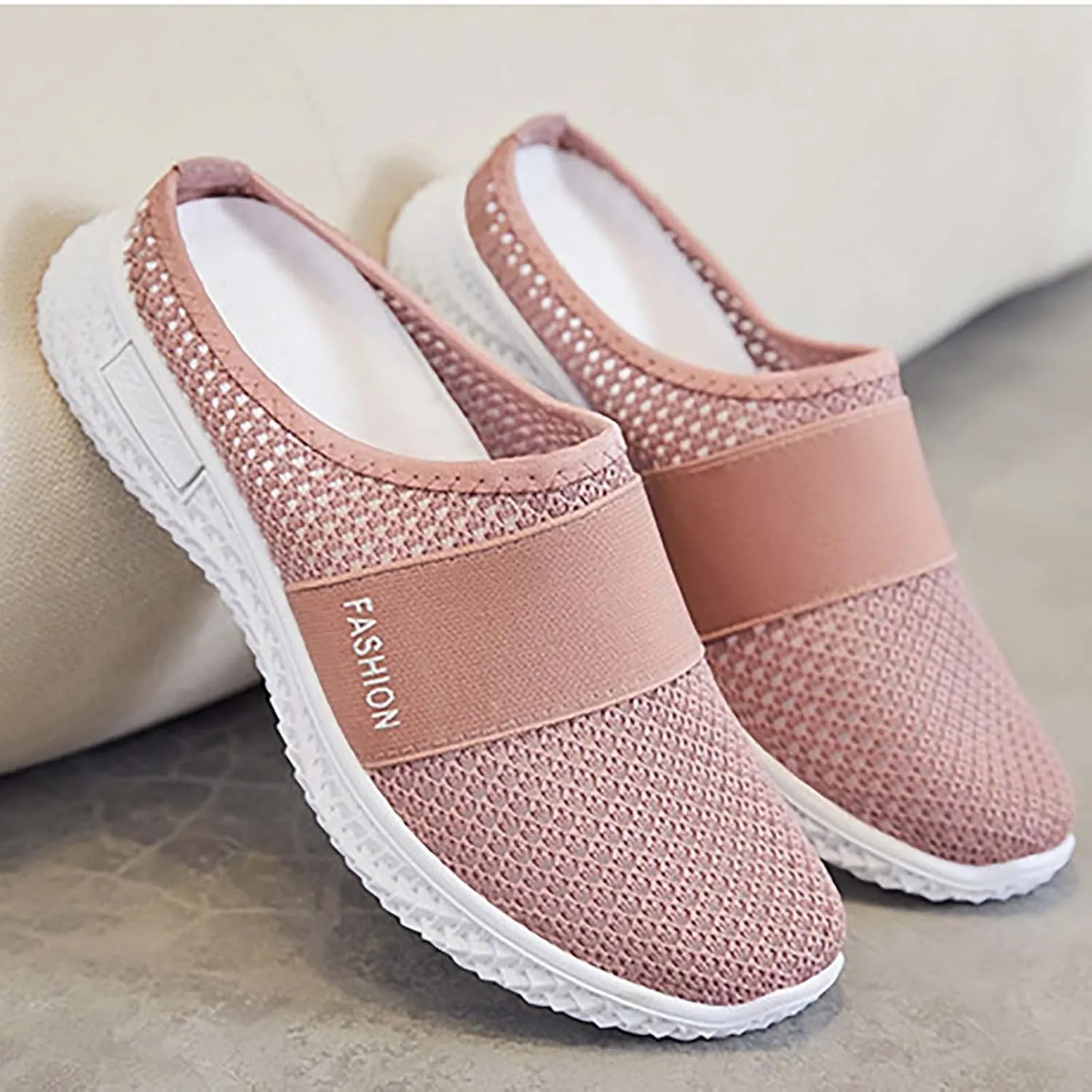 Women's Slip-On Orthopedic Arch Support Backless Non Slip Work Shoes Women Comfortable Men Shoes Casual Men Shoes Sneakers Brown Tennis Shoe Cross Trainer Shoe