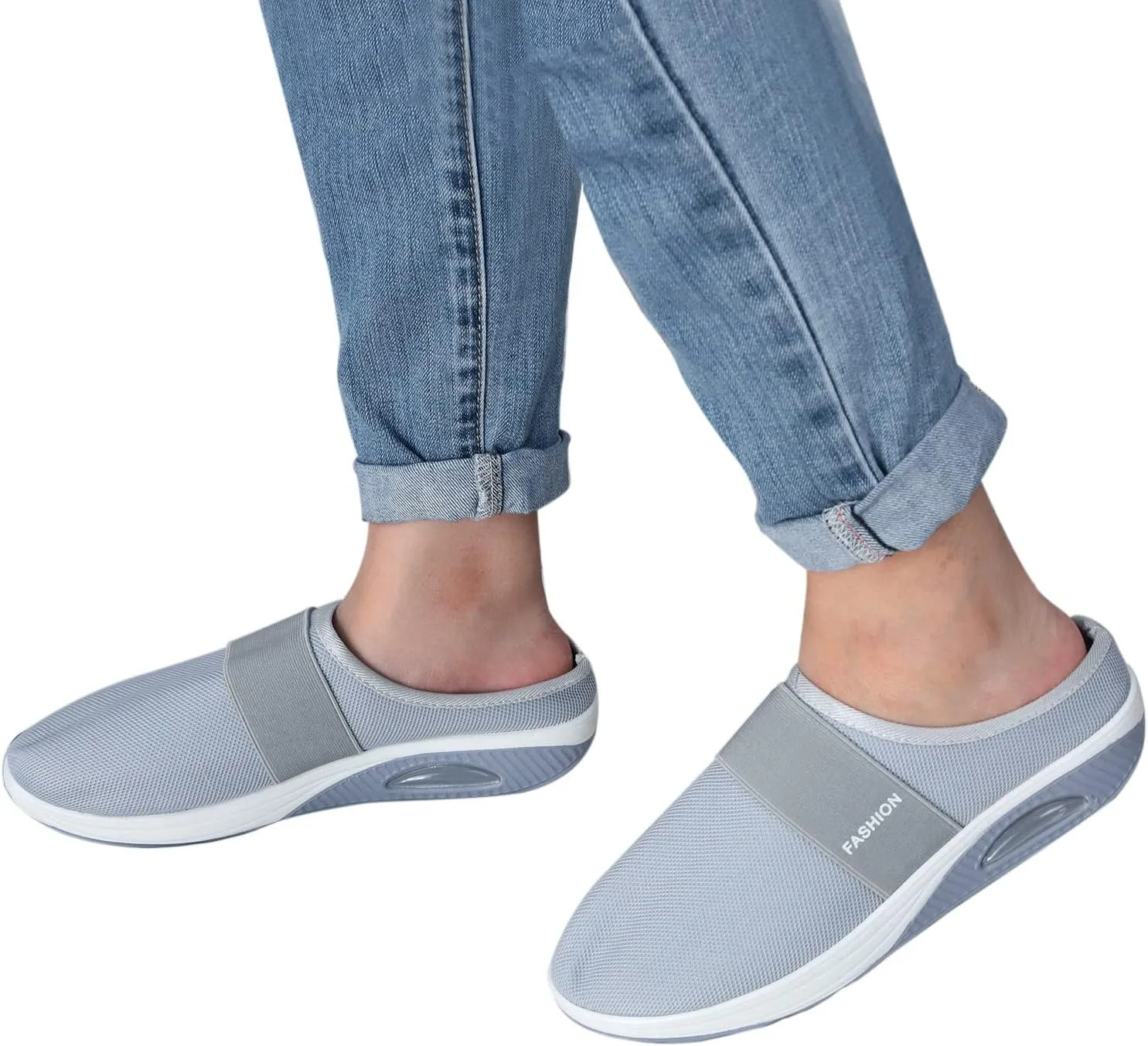 Women's Slip-On Orthopedic Arch Support Backless Running Shoes for Women Casual Women's Shoes Casual Walking Sneakers Waterproof Tennis Shoe Casual Loafers