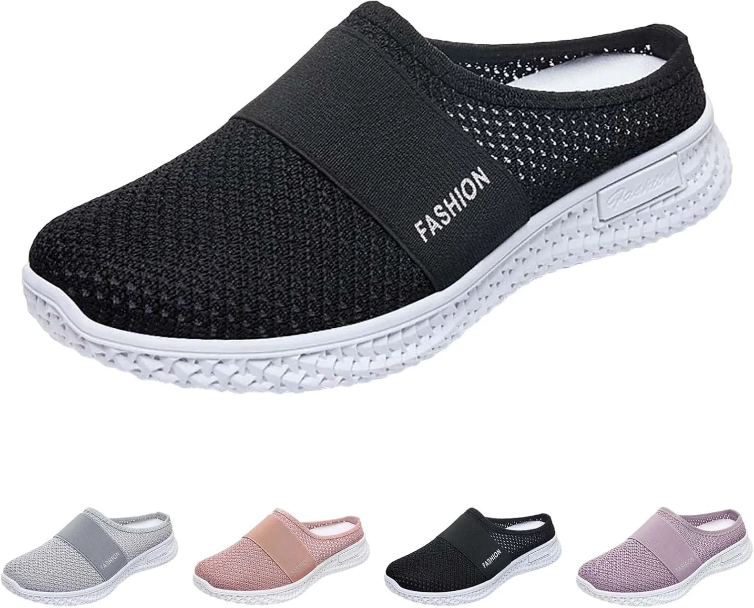 Womens Summer Breathable Mesh Slippers Non Slip Work Shoes Women Lether Casual Tennis Shoes Casual Sneakers Steel Toe Tennis Shoe White Loafers