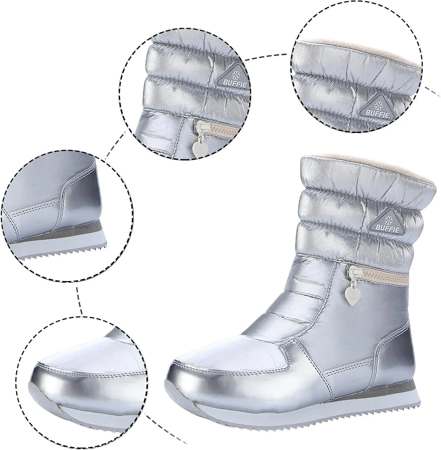 Women's Winter Thermal Boots for Women Waterproof Snow Winter Warm Hiking Work Comfy Boots Sneakers Walking Shoes Winter